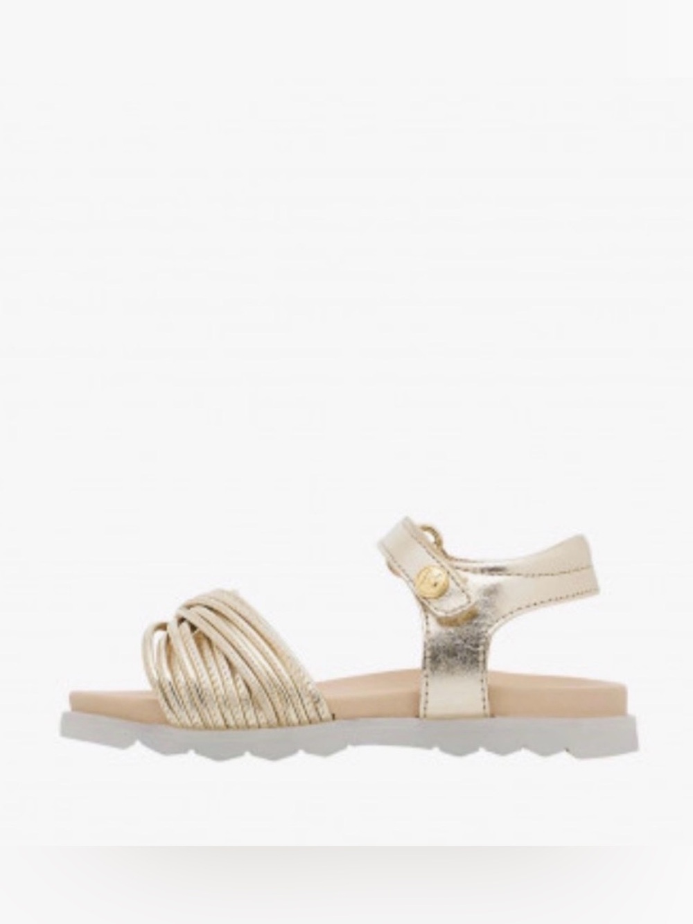 NWT NATURINO ALICE Leather Sandals in Platinum